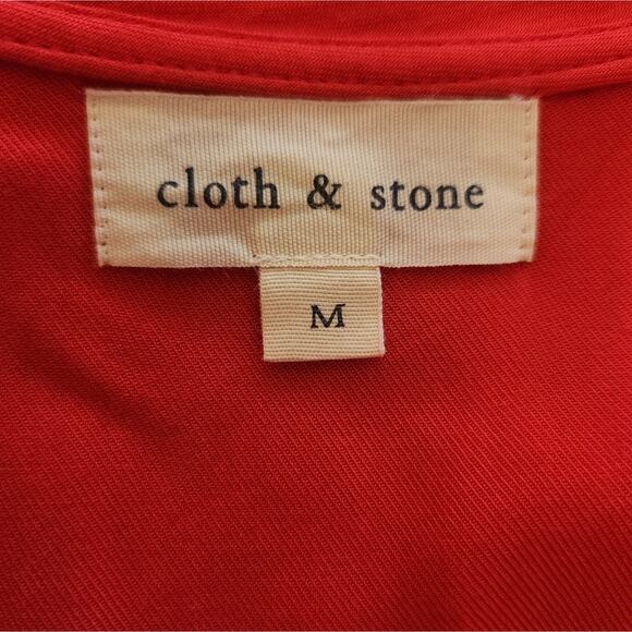 Anthropologie Cloth & Stone Crispin Rayon Shirt Tunic Dress Medium - Picture 7 of 8